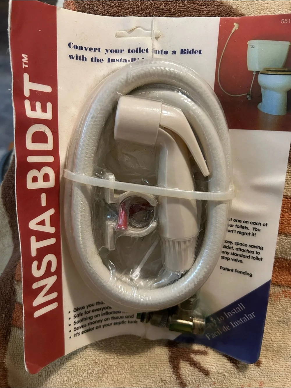 Sanitary Spray Hose / Handheld Bidet Diagram Print